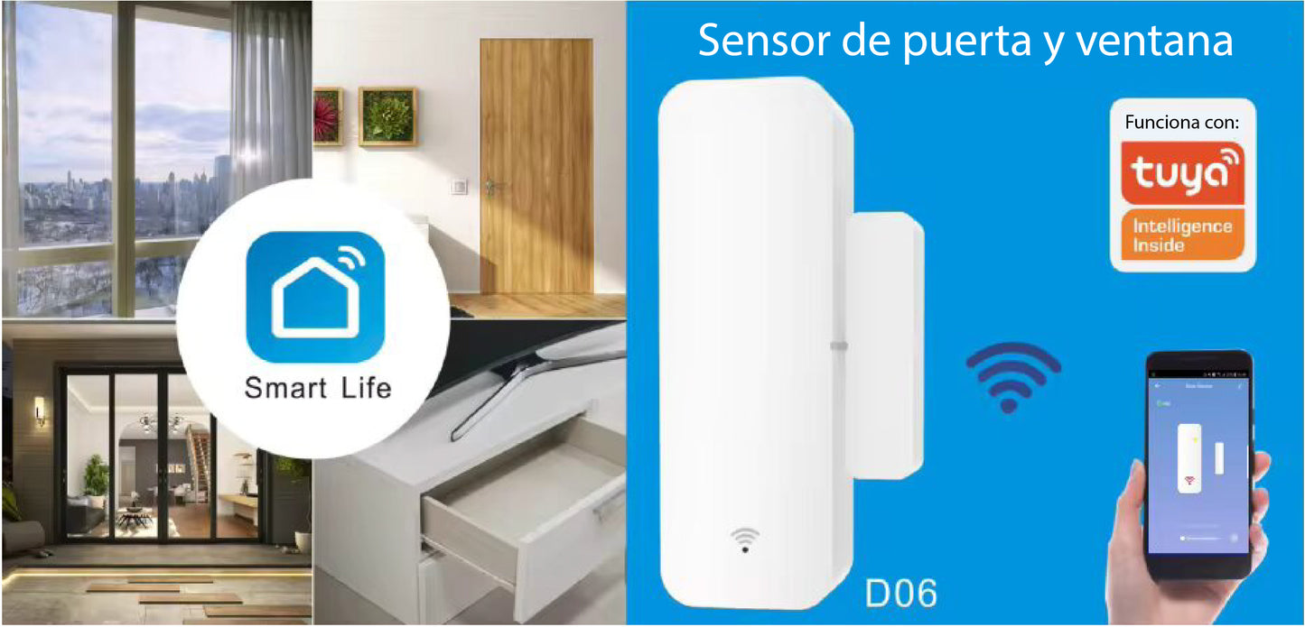 Sensor para puertas o ventanas inteligente